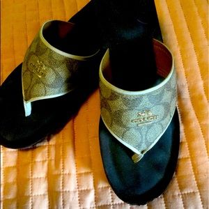 Coach Wedge Sandals size 8